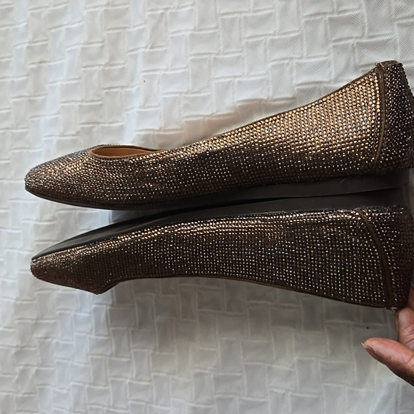 INC International Concepts Women's Copper Rhinestone Ballet Flats - Picture 5 of 8